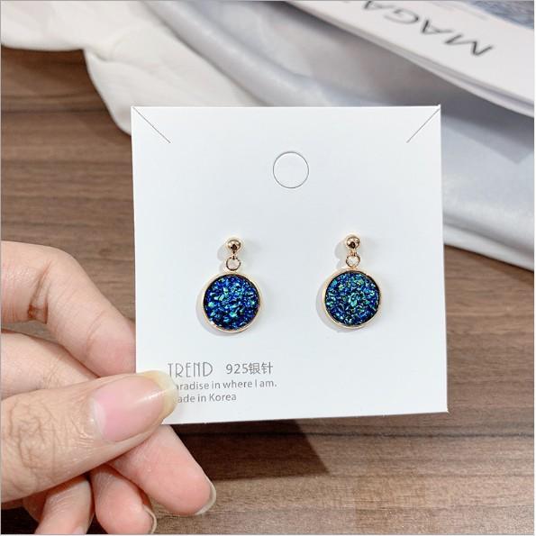 Bông tai Bạc 925 Phong Cách Hàn Quốc - HOA TAI ĐÍNH ĐÁ KẸP TAI - ẢNH CHỤP THẬT