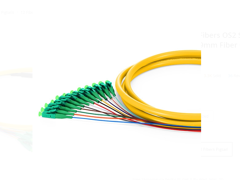 Dây nhảy quang LC APC 12 Fibers OS2 Single Mode Bunch PVC sample - Xmethod Network - Hàng chính hãng