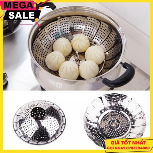 Bộ 3 Xửng Hấp Inox Gấp Gọn Tiện Dụng - Hàng Nội Địa Nhật - Giao Hàng Toàn Quốc