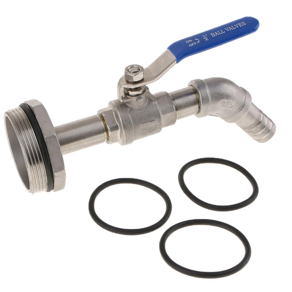 Nghiêng Nozzl Đầy Đủ Cổng Bóng Van Dầu Trống Adapter Nòng Van Nạp Ổ Cắm Cho 200 Lít, weldless Vách Ngăn ~ 20 Mm