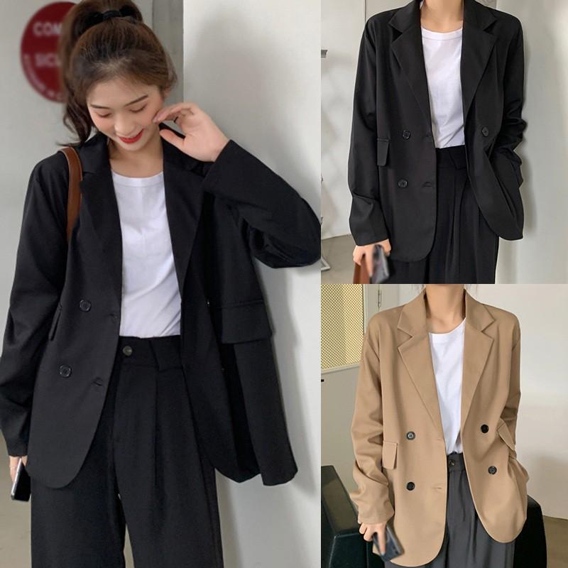 Áo Blazer nữ 1 lớp - kiểu áo Vest nữ khoác ngoài 2 túi dán phong cách Hàn quốc - chất vải đẹp