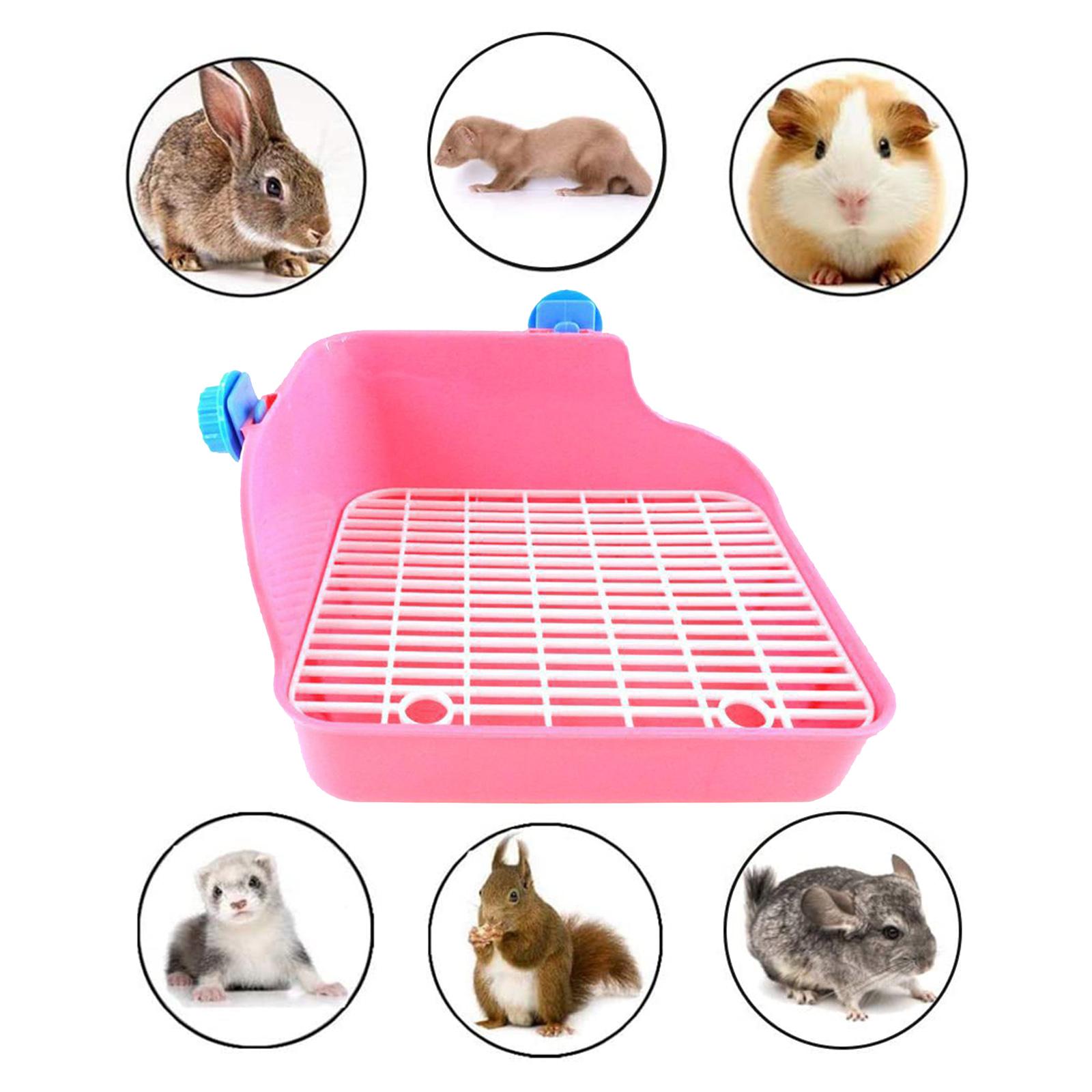 Rabbit Toilet Box Tray Pets Hamster Indoor Potty Trainer Guinea Pig
