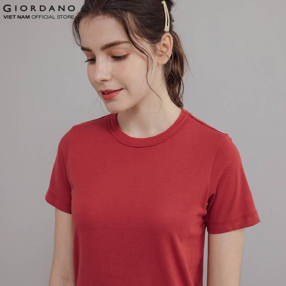 Áo Thun Cổ Tròn Nữ Giordano C-neck Tee 05329329