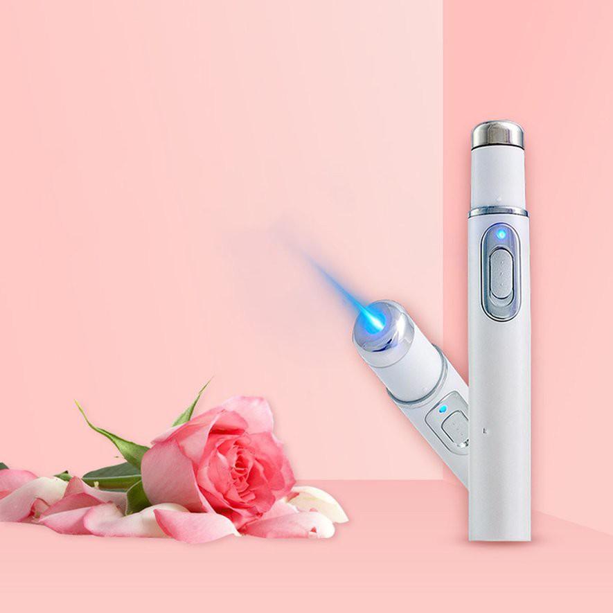 Bút LASER trị mụn xóa sẹo bằng ánh sáng xanh loại tốt an toàn hiệu quả cho làn da sáng đẹp tại nhà