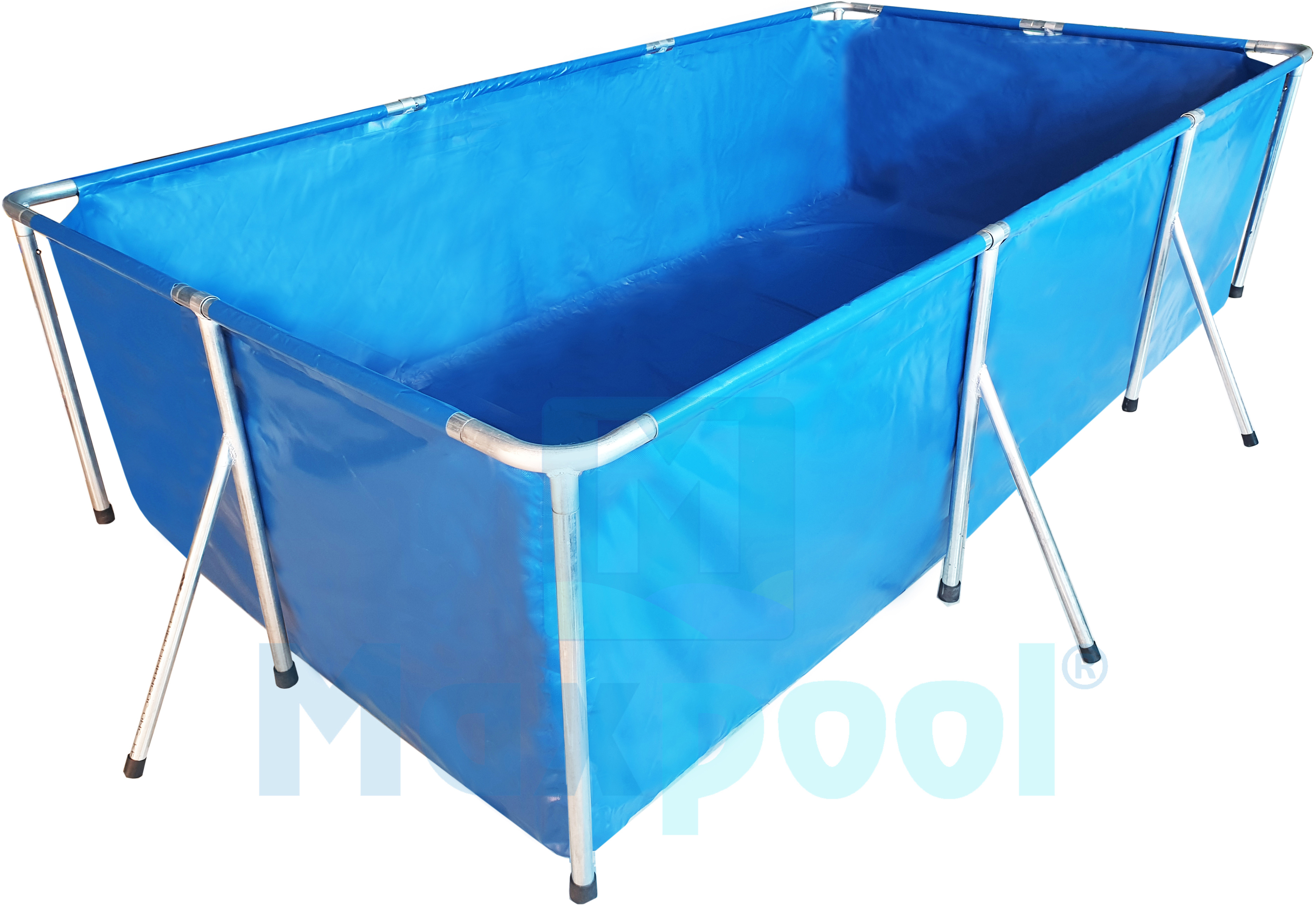 Bể bơi khung kim loại KT 3m x 1.6m x 80cm - Thương hiệu MAXPOOL