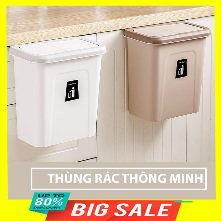 Thùng rác thông minh mini để bàn văn phòng 17x27x28cm 600g