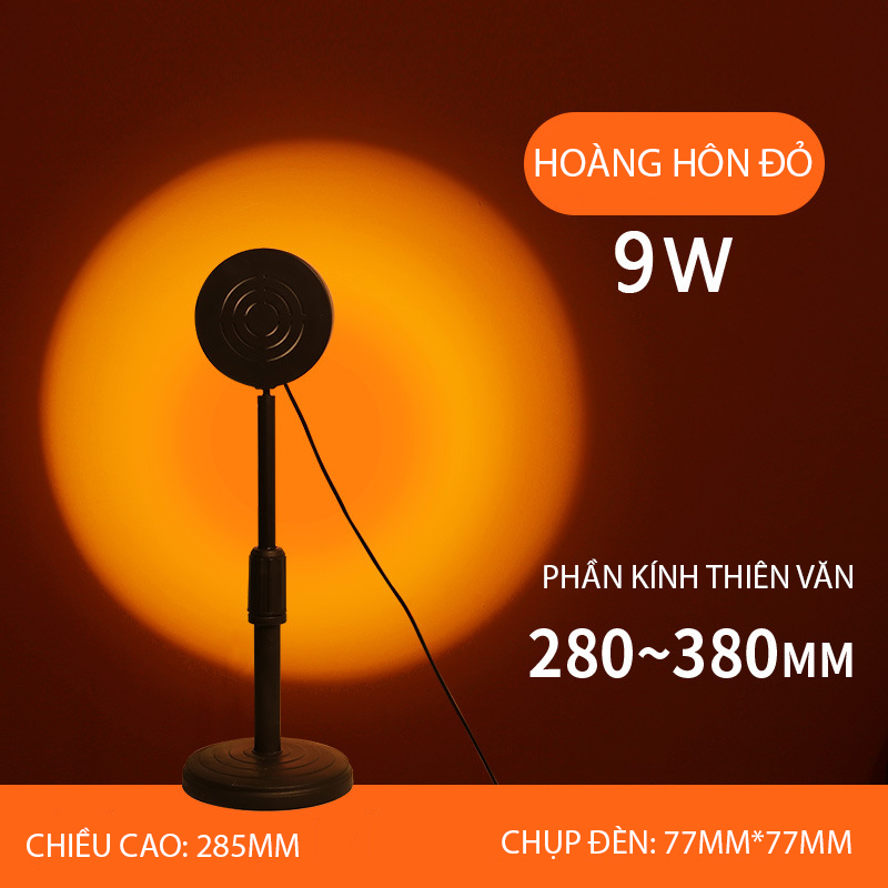 Đèn Hoàng Hôn Ánh Sáng Đỏ, Đèn Led TikTok Hỗ Trợ Chụp Ảnh Sống Ảo, Quay Video