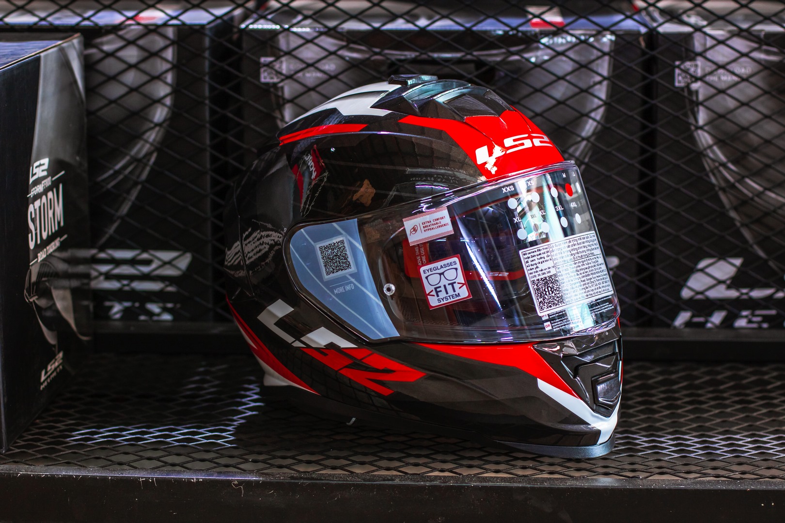 Mũ Bảo Hiểm Fullface Hai Kính LS2 FF800 Storm