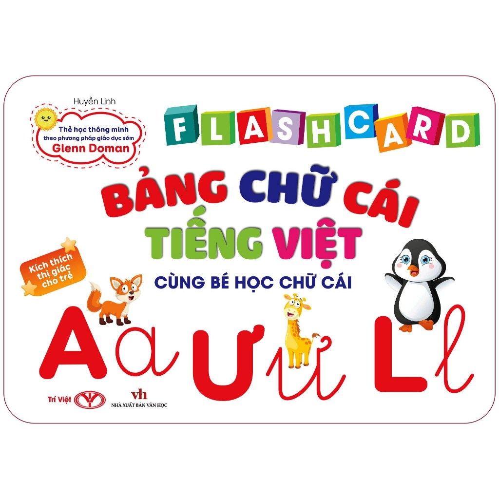 Bộ Thẻ Học Thông Minh Cho Bé - Flashcard Song Ngữ - Bảng chữ cái tiếng Việt - Trí Việt
