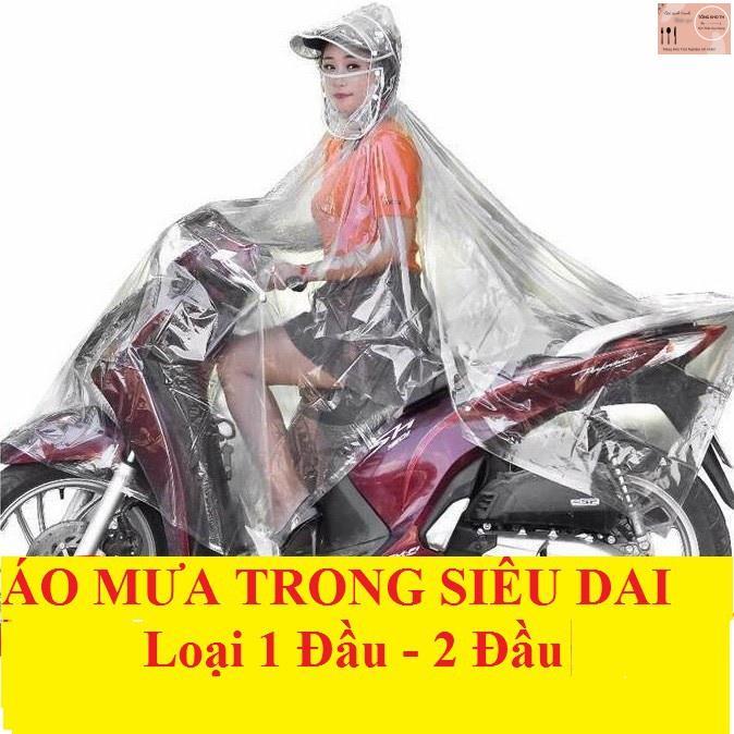 Áo Mưa phản quang, Áo Mưa 2 Đầu, chống rách có kính che mặt cao cấp