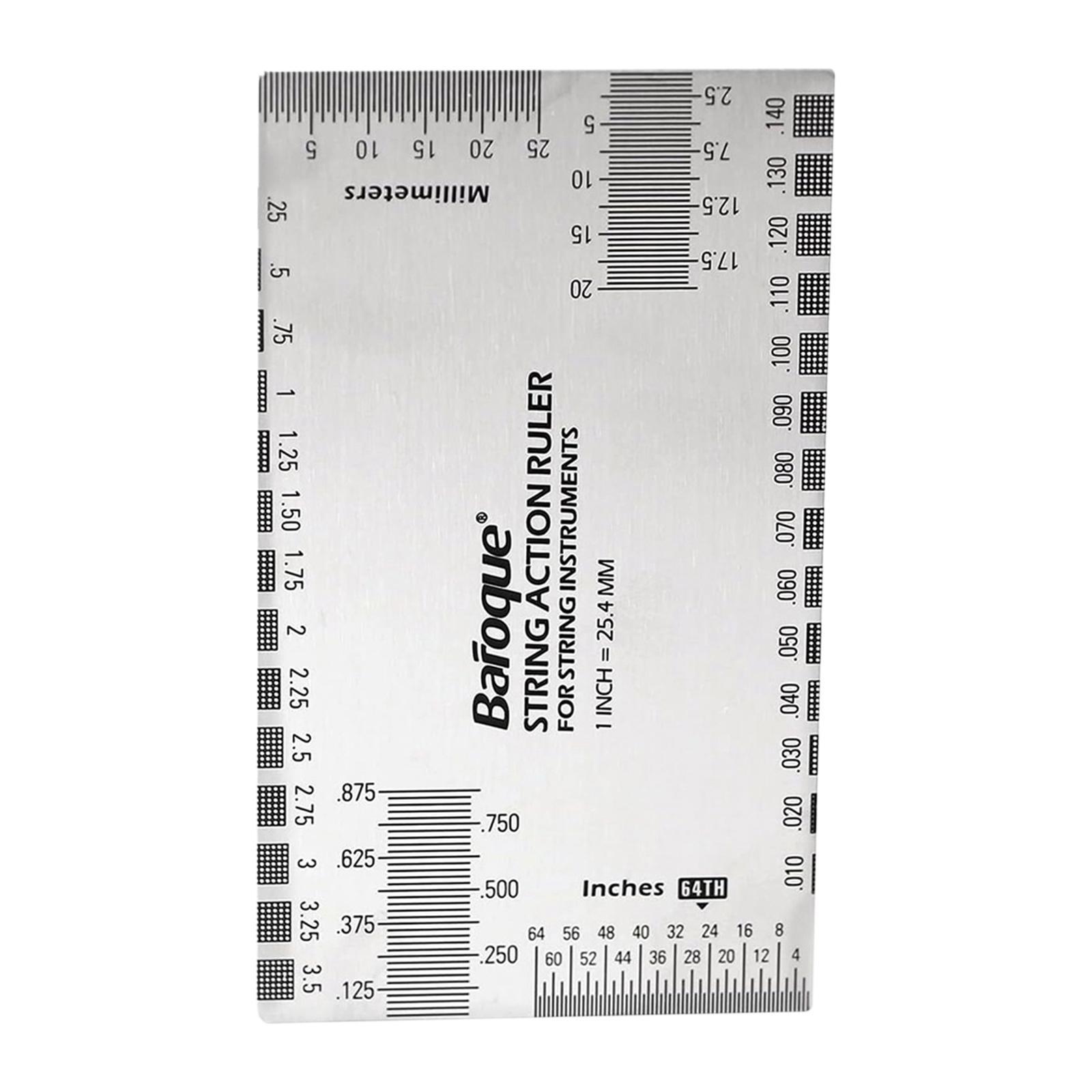 String Action Gauge Ruler Measuring Tool for Mandolin Ukulele