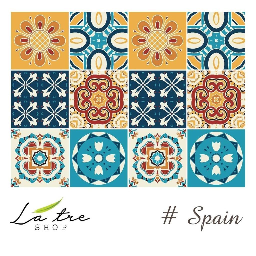 Đề can chịu nhiệt dễ lau chùi dầu mỡ dán bếp tường nhà vệ sinh loại 1 - Spain - Khổ 40x60cm 0002