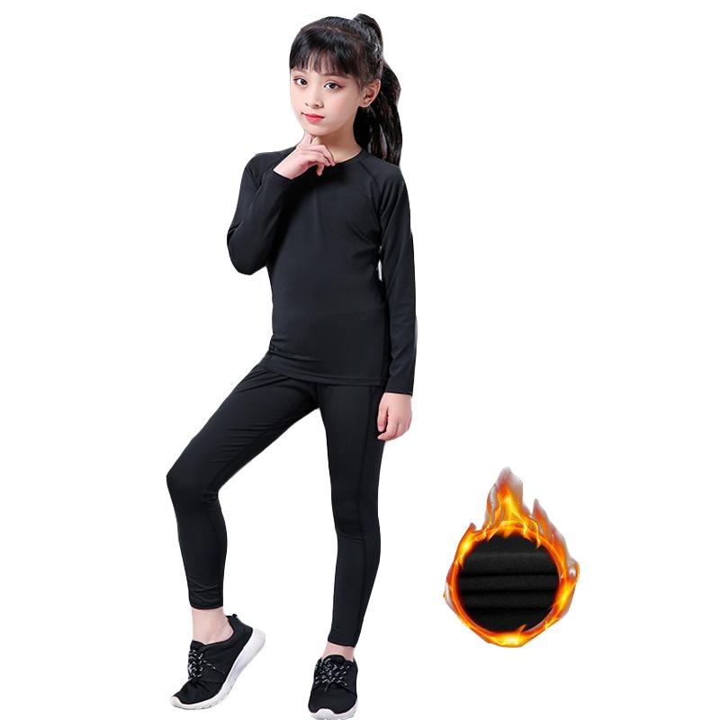 Mùa Đông Nhiệt Trượt Tuyết Bộ Đồ Lót Trẻ Em Ấm Giữ Nhiệt Quần Lót Bé Gái Dài Johns Thể Dục Nhanh Khô Quần Áo