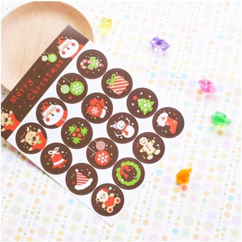 Decal và thẻ giấy trang trí noel - phụ kiện trang trí noel xinh xắn