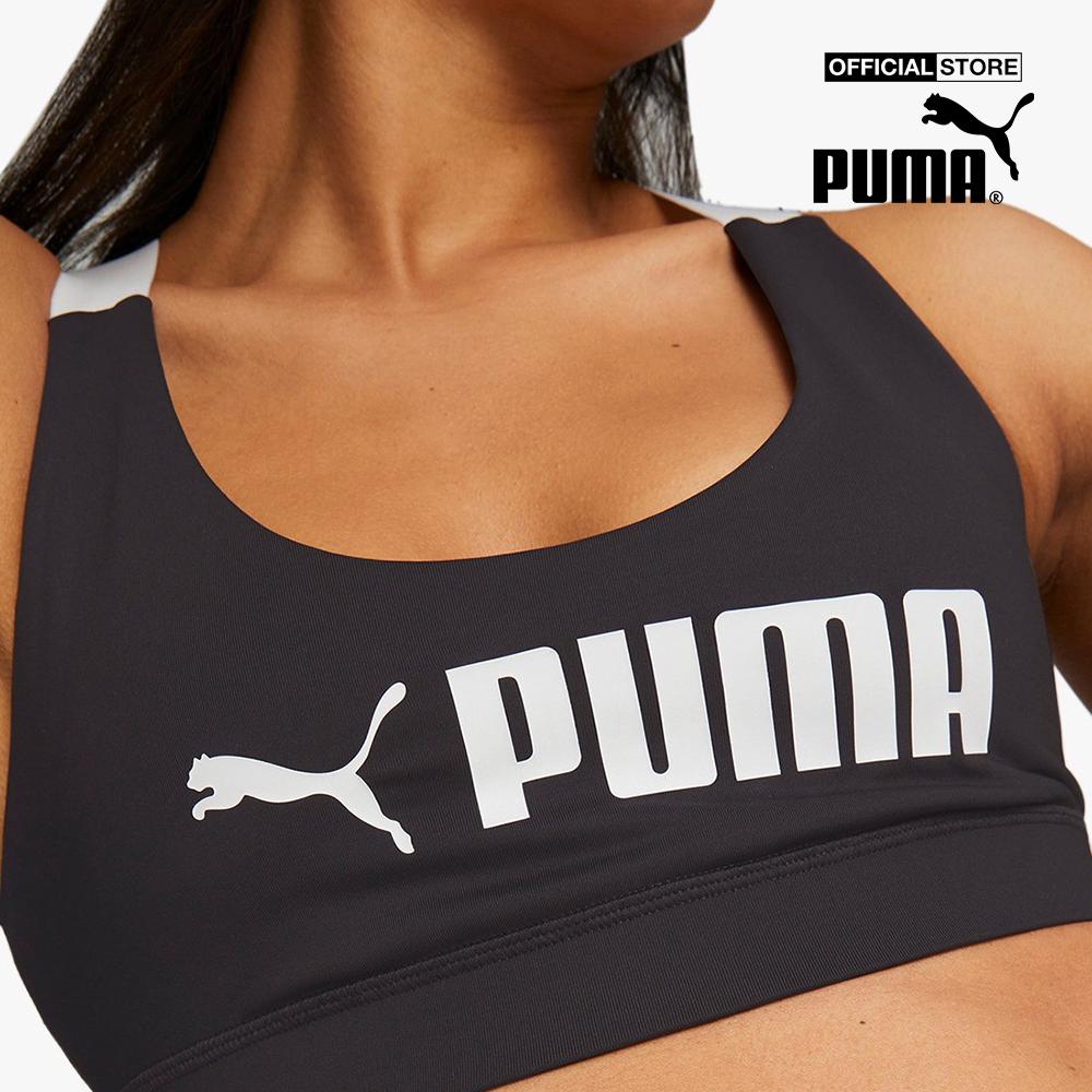 PUMA - Áo bra thể thao nữ Fit Mid Impact 522192-01