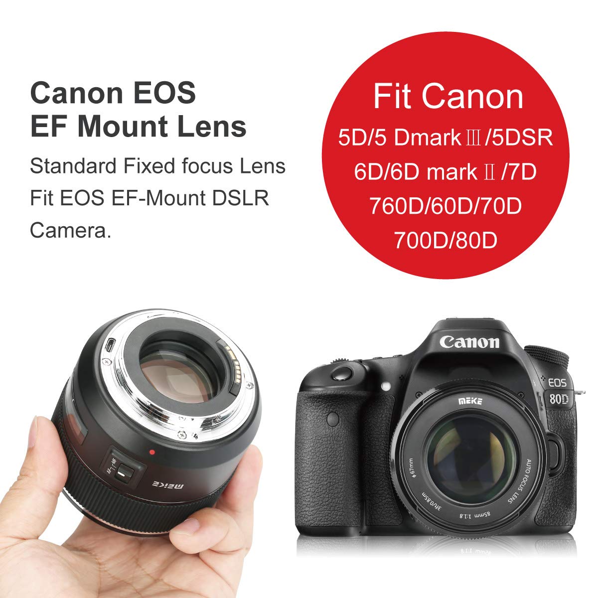 Ống kính Meike AF 85mm f1.8 Full- Frame for Canon - Hàng Nhập Khẩu