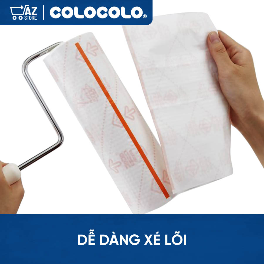 Lõi Cây Lăn Bụi Siêu Dính COLOCOLO - 2 cuộn - Lõi Rộng 160mm x 60 Lớp - Hàng Chính Hãng - C4311