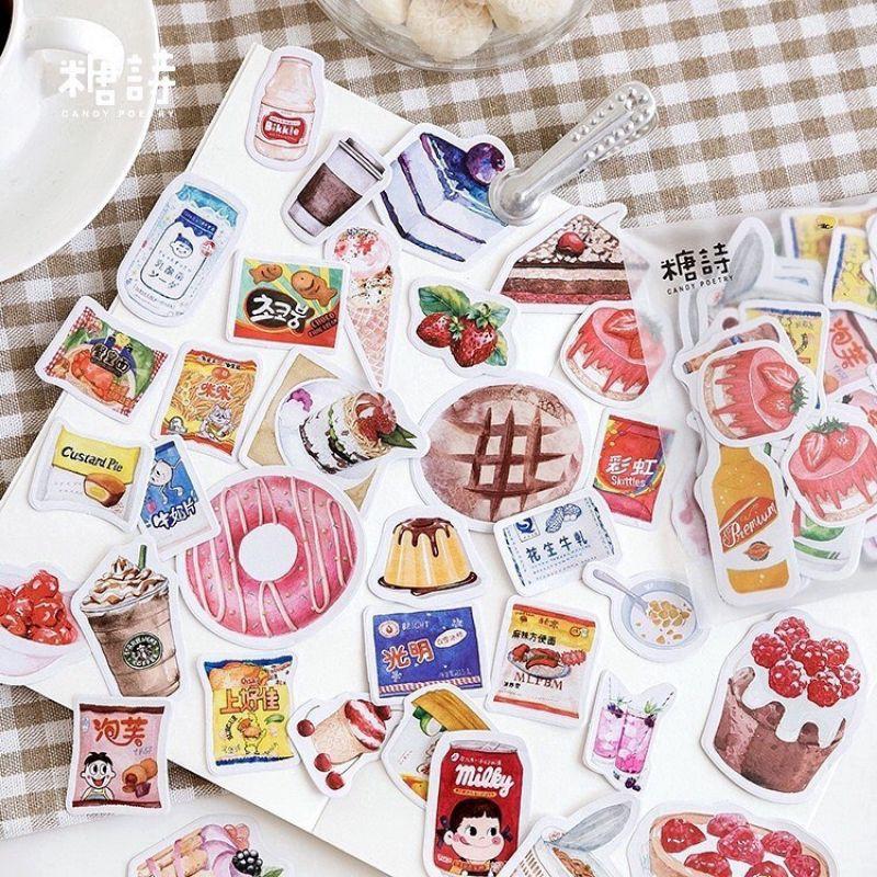SET 50 STICKER DECOR
