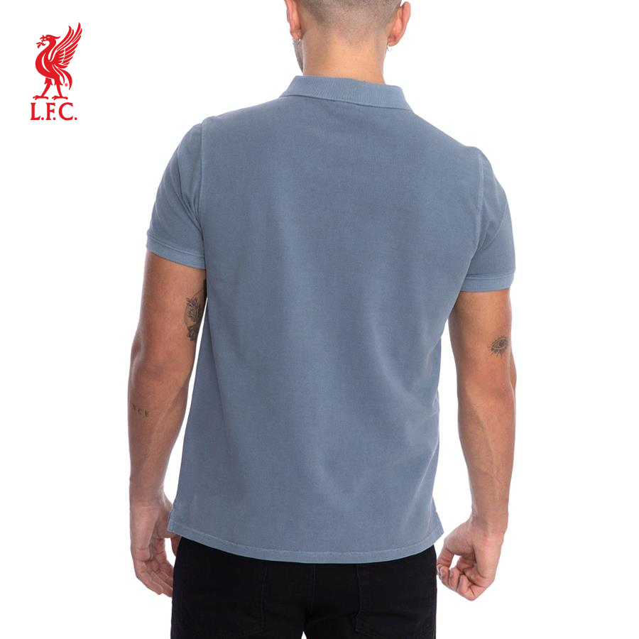 Áo thun polo tay ngắn thể thao nam LFC INT LAUNDERED POLO - DENIM - A15682