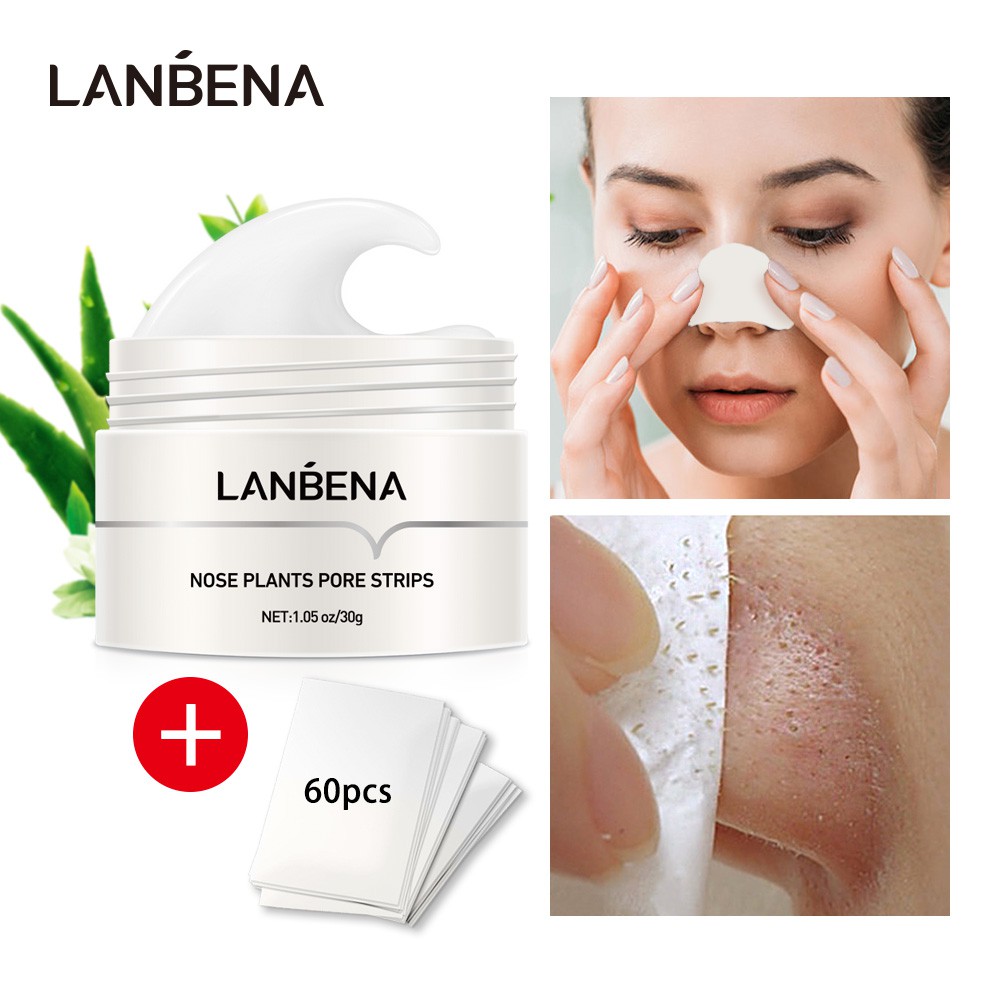 Mặt nạ LANBENA loại bỏ mụn đầu đen cho mũi và mặt hiệu quả 30g