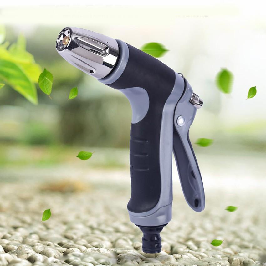 Bộ dây vòi xịt nước rửa xe, tưới cây,tăng áp 3 lần cút nhựa nối nhựa vàng loại 3-5m 206817