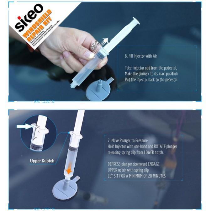 Dụng cụ xóa vết nứt kính LELLOS - Windshield Repair Kit