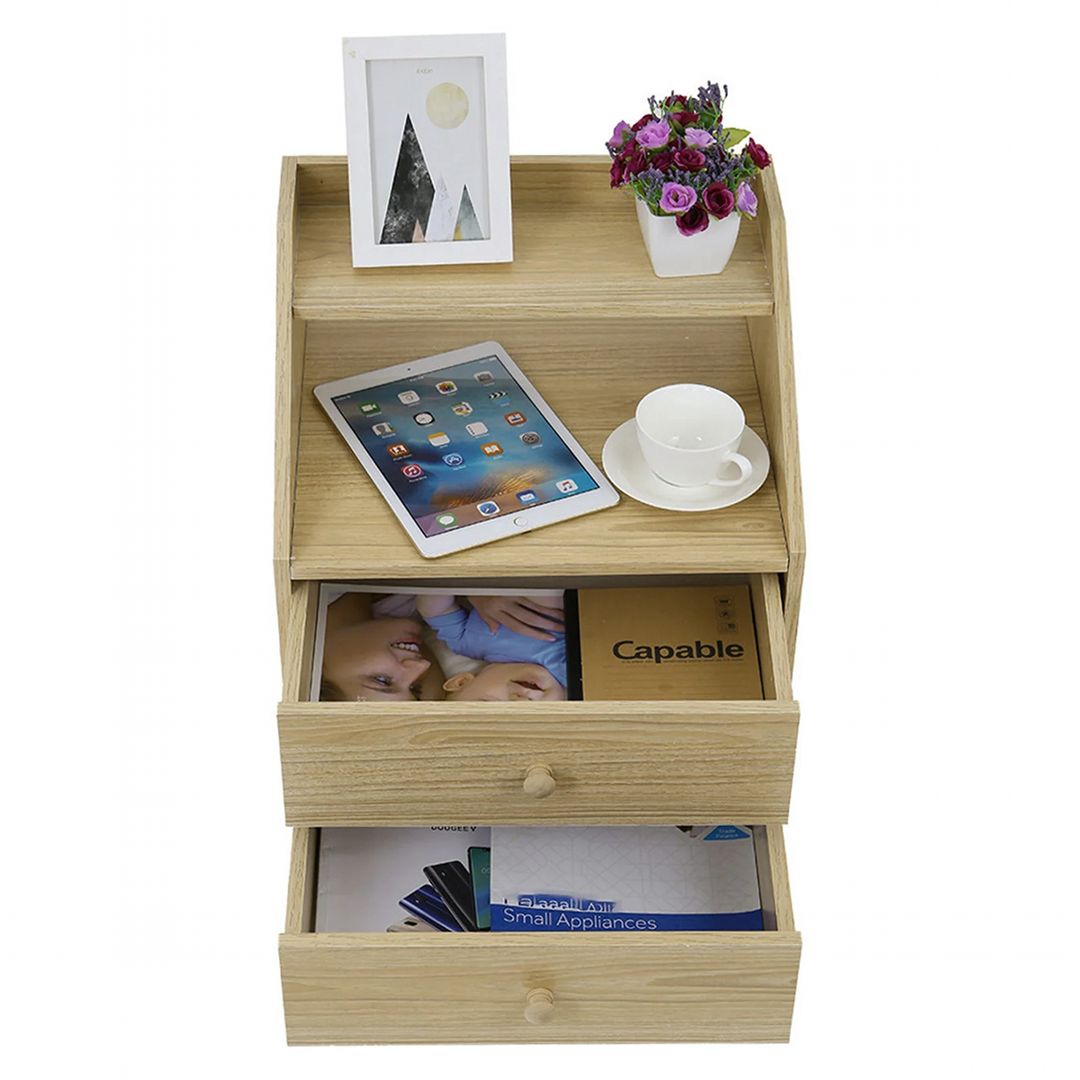 Kệ gỗ đầu giường hiện đại SMLIFE Northgate | Gỗ MDF dày 17mm chống ẩm | D40xR35xC55cm