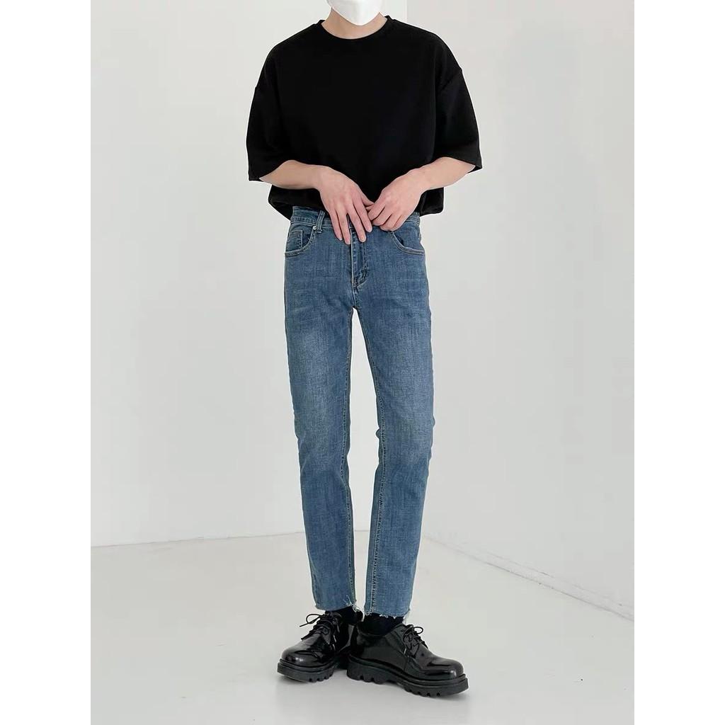 QUẦN JEANS SKINNY XANH TRƠN