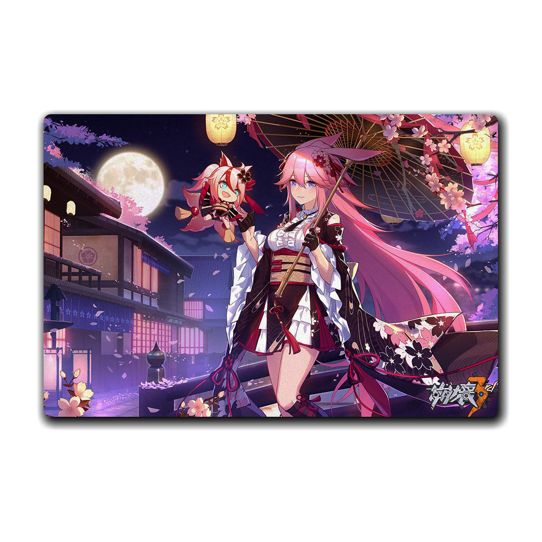 Mouse pad siêu to , miếng Lót chuột máy tính 60x40 cm, đồ di chuột hình Anime/Games Honkai Impact 3rd