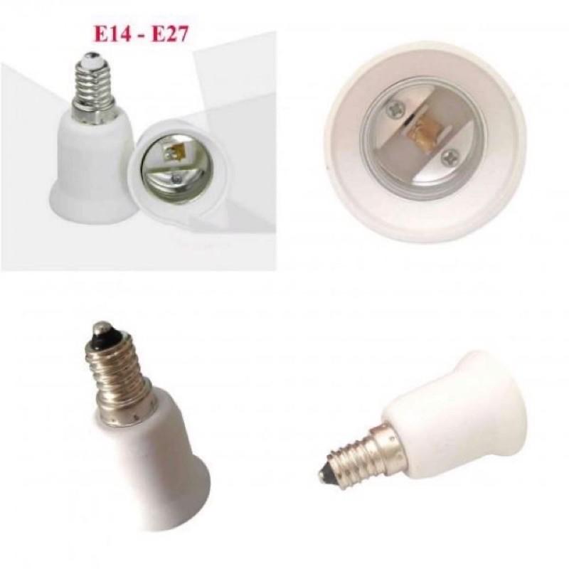 Bộ sản phẩm Đui đèn E14 sang E27