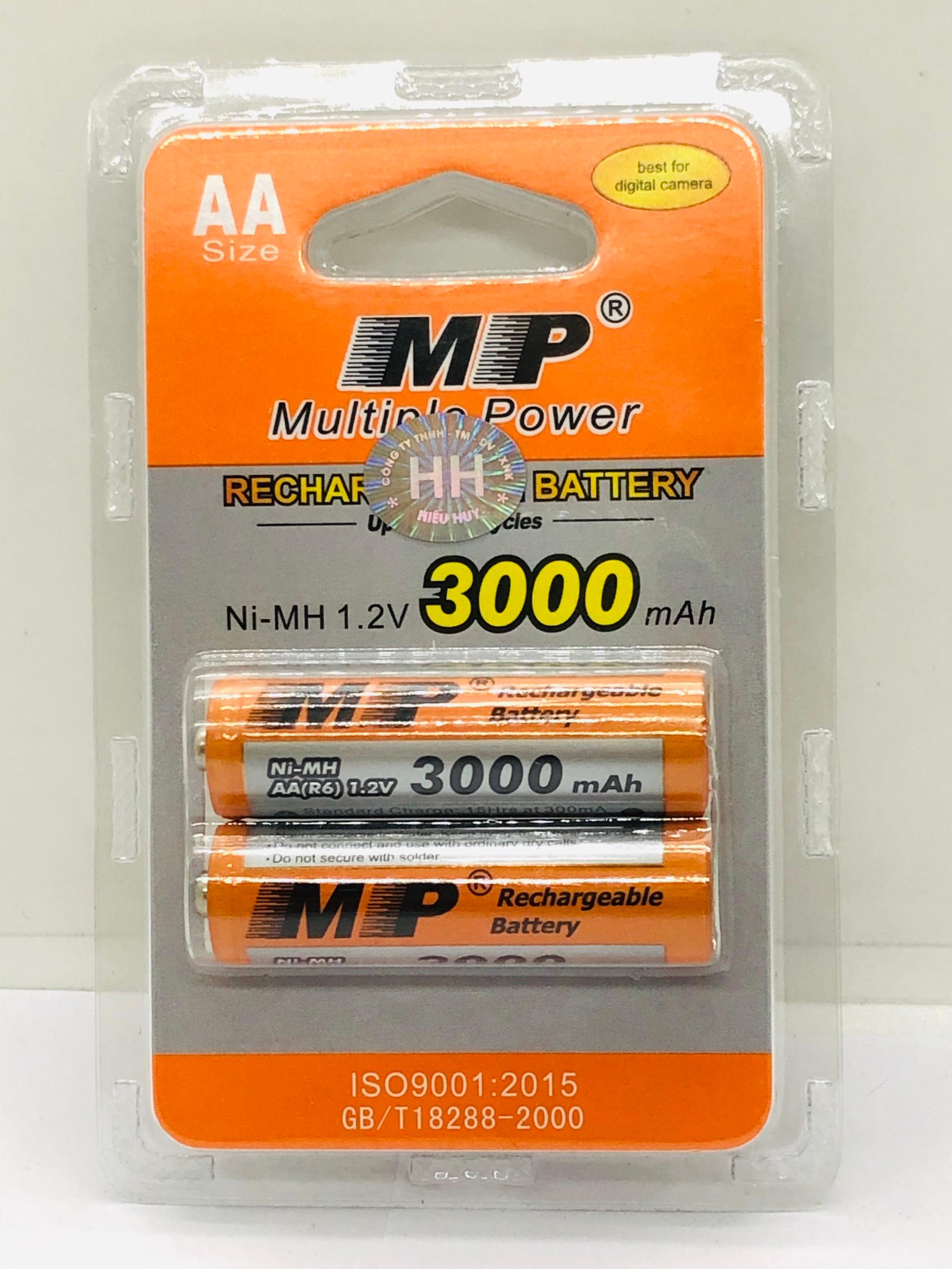 Pin sạc AA ( 2A ) 3000mAh MP Rechargeable