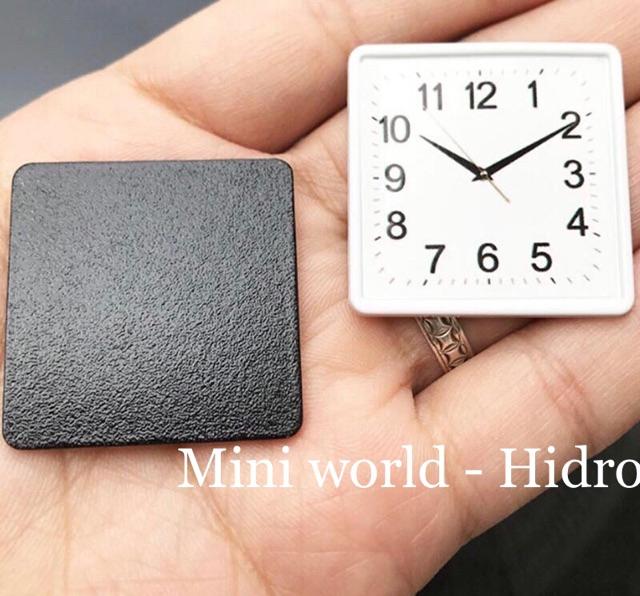 Mô hình đồng hồ Treo tường mini tỉ lệ Trang trí nhà búp bê