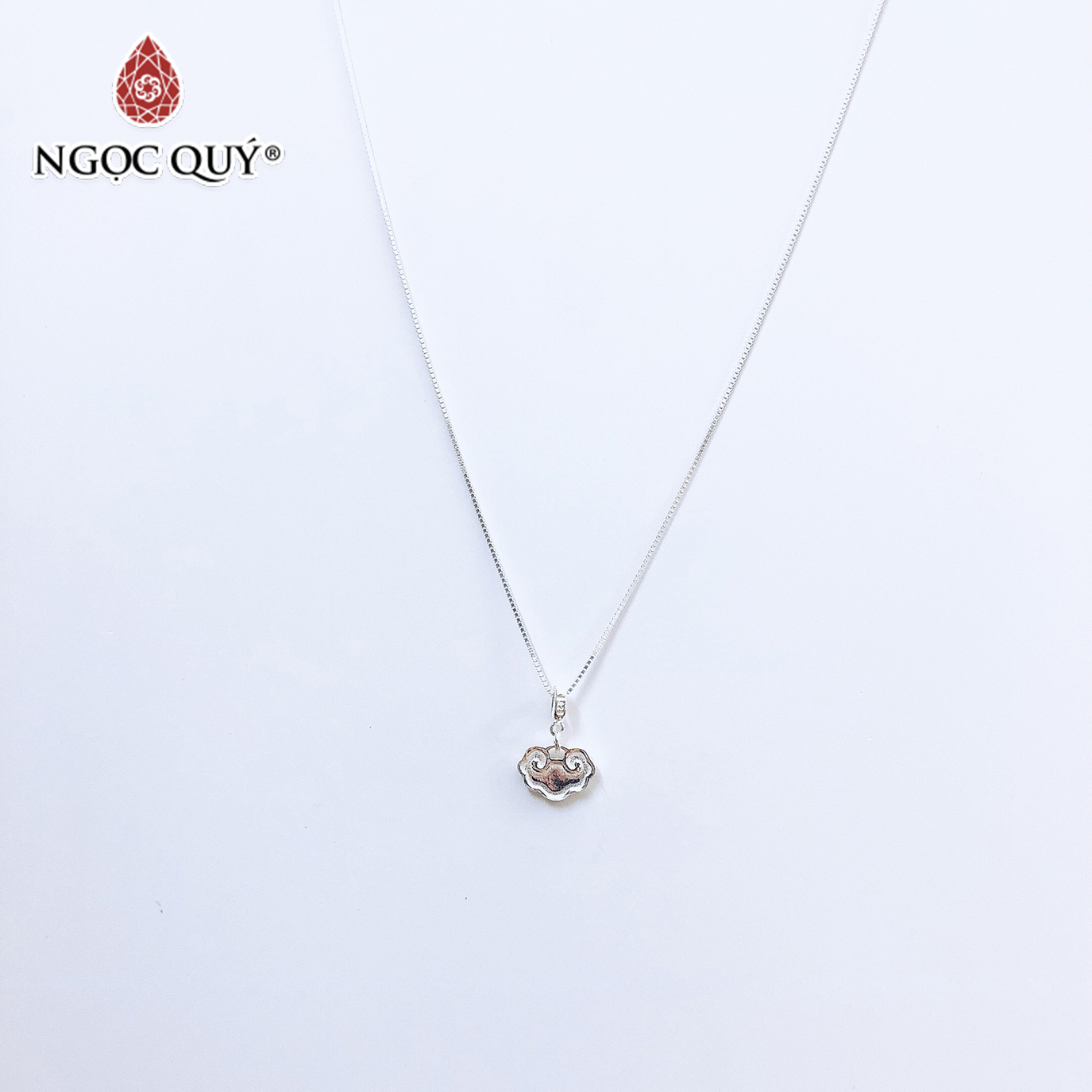 Dây chuyền bạc mặt khóa như ý - Ngọc Quý Gemstones