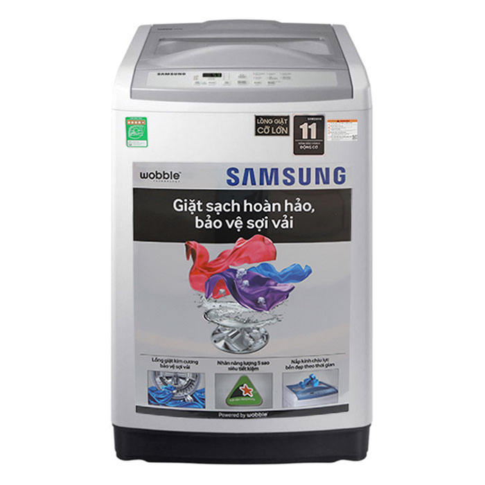 Máy Giặt Cửa Trên Samsung WA85M5120SG/SV (8.5kg) - Xám - Hàng Chính Hãng