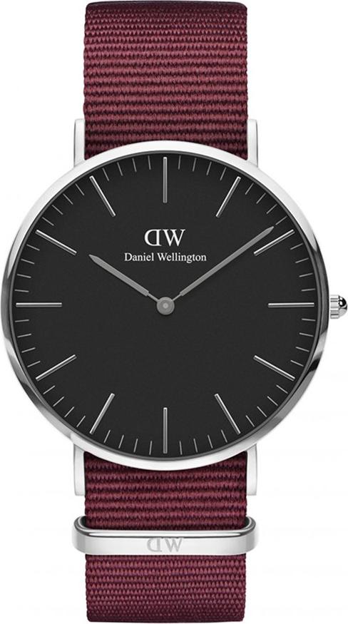 Đồng Hồ Nam Daniel Wellington DW00100270 - Tròn 2K SG Dây Vải Đỏ (40mm)