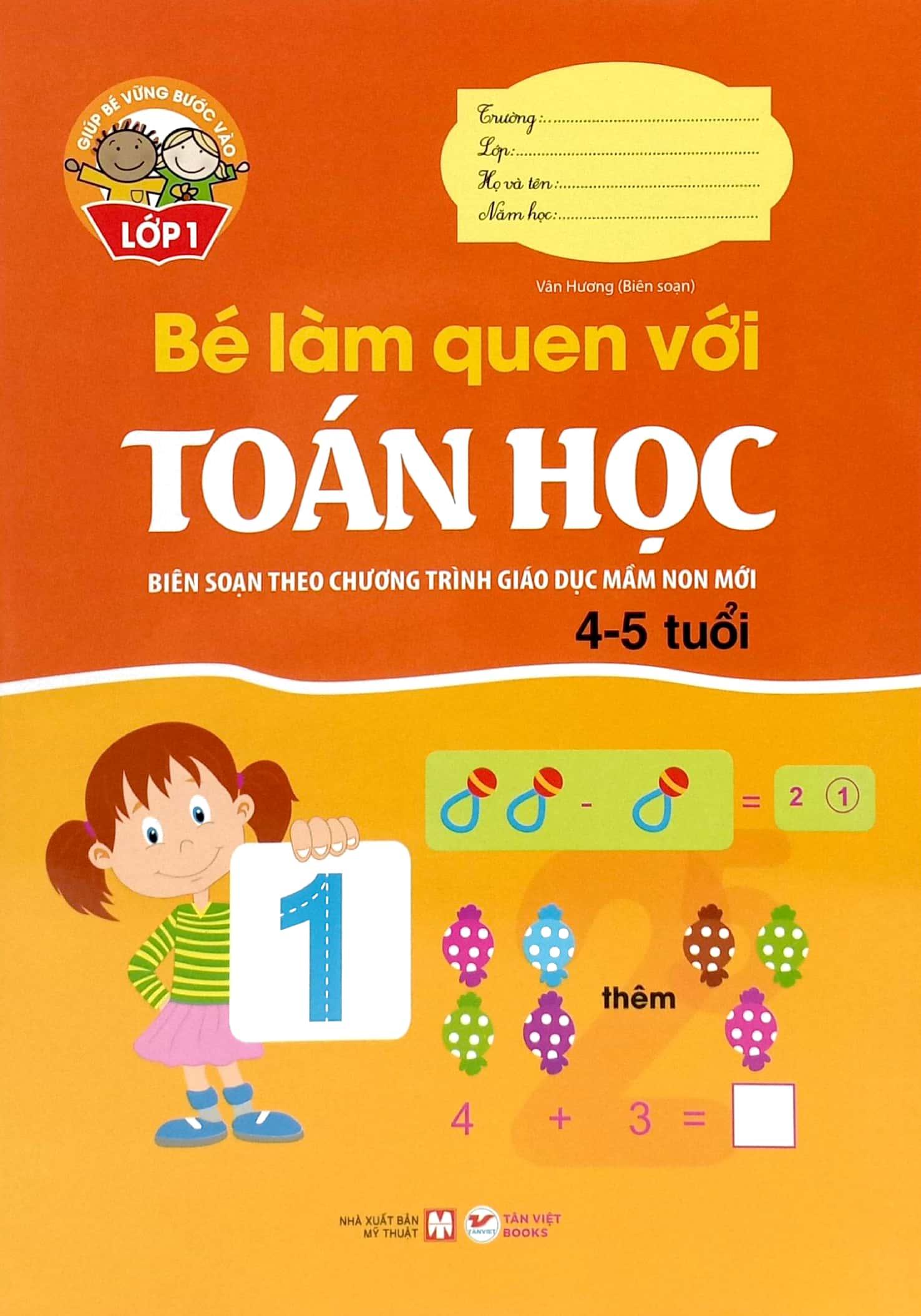 Bộ Sách Giúp Bé Vào Lớp 1 - Biên Soạn Theo Chương Trình Giáo Dục Mầm Non Mới (Dành Cho Bé Từ 4 - 6 Tuổi) (Bộ 8 Cuốn)