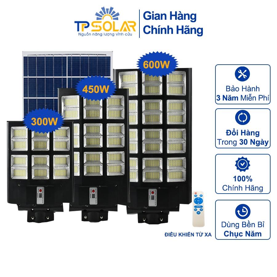 Đèn Đường Liền Thể 3 Mặt Năng Lượng Mặt Trời TP Solar TP-D300N TP-D450N TP-600N Công Suất 300W 450W 600W Bảo Hành 3 Năm