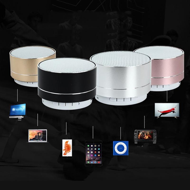 Loa Mini Siêu Bass Loa Bluetooth Âm Thanh Nổi Loa Siêu Trầm Di Động LED Loa Cuộc Gọi Rảnh Tay FM Thẻ TF Line-in Color: Pink