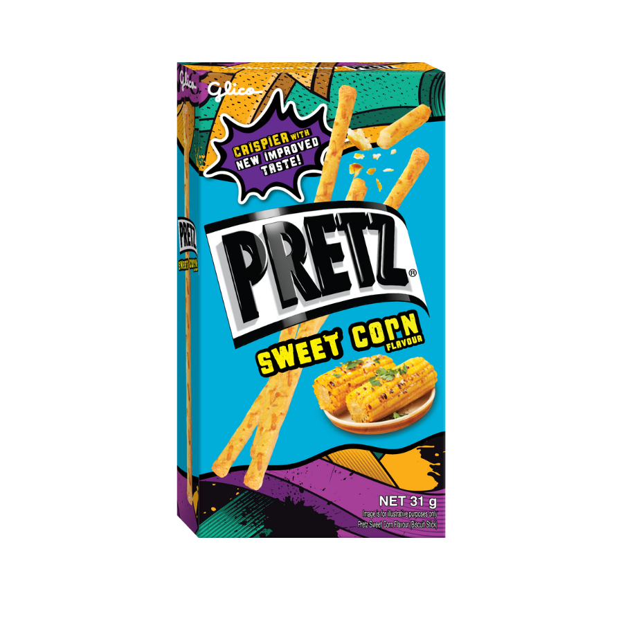 Combo 10 Hộp Snack Que Pretz Nướng Giòn 4 Vị