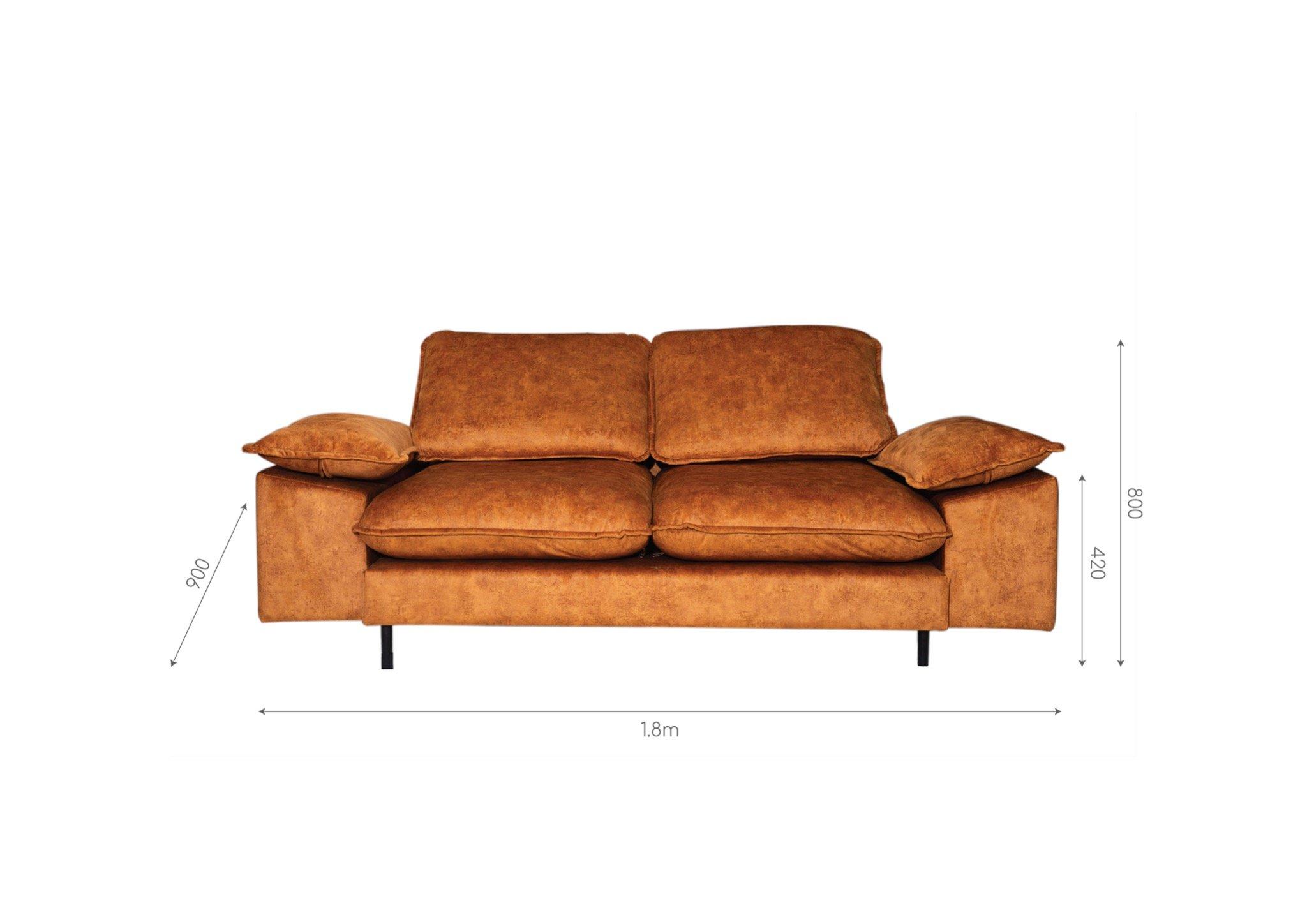 Sofa phong cách hiện đại Westland vải nhung tuyết | DNU Decor Chính hãng