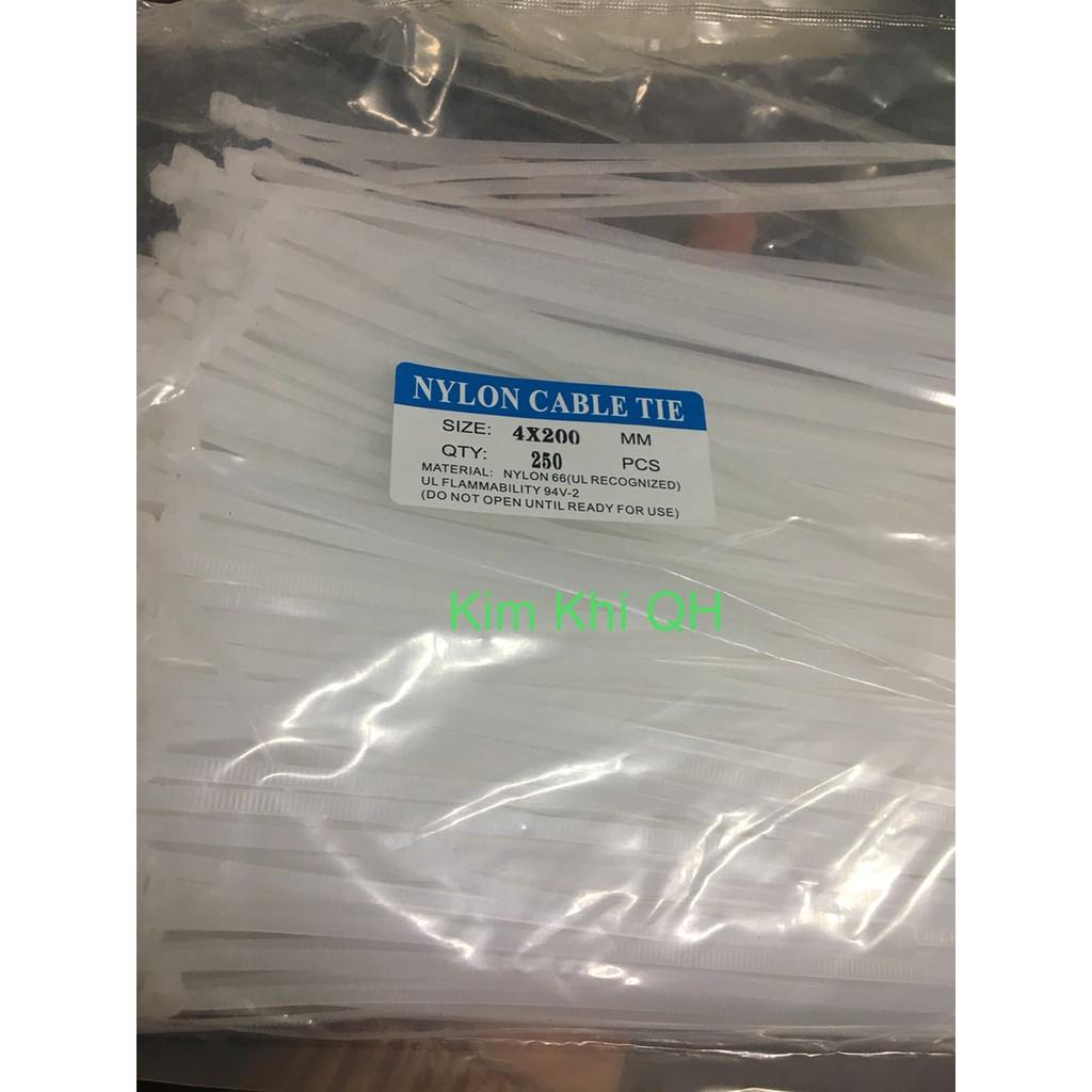 Túi 250g Dây Thít, Rây Rút, Lạt Nhựa. Loại to 4x200mm