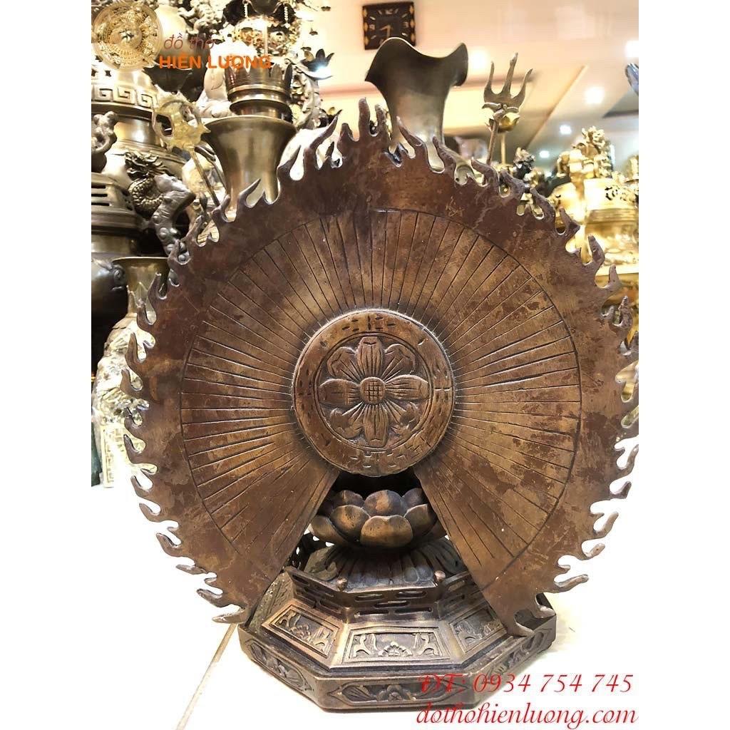 Tượng Phật Nghìn Tay Nghìn Mắt Màu Nâu Cao 25cm