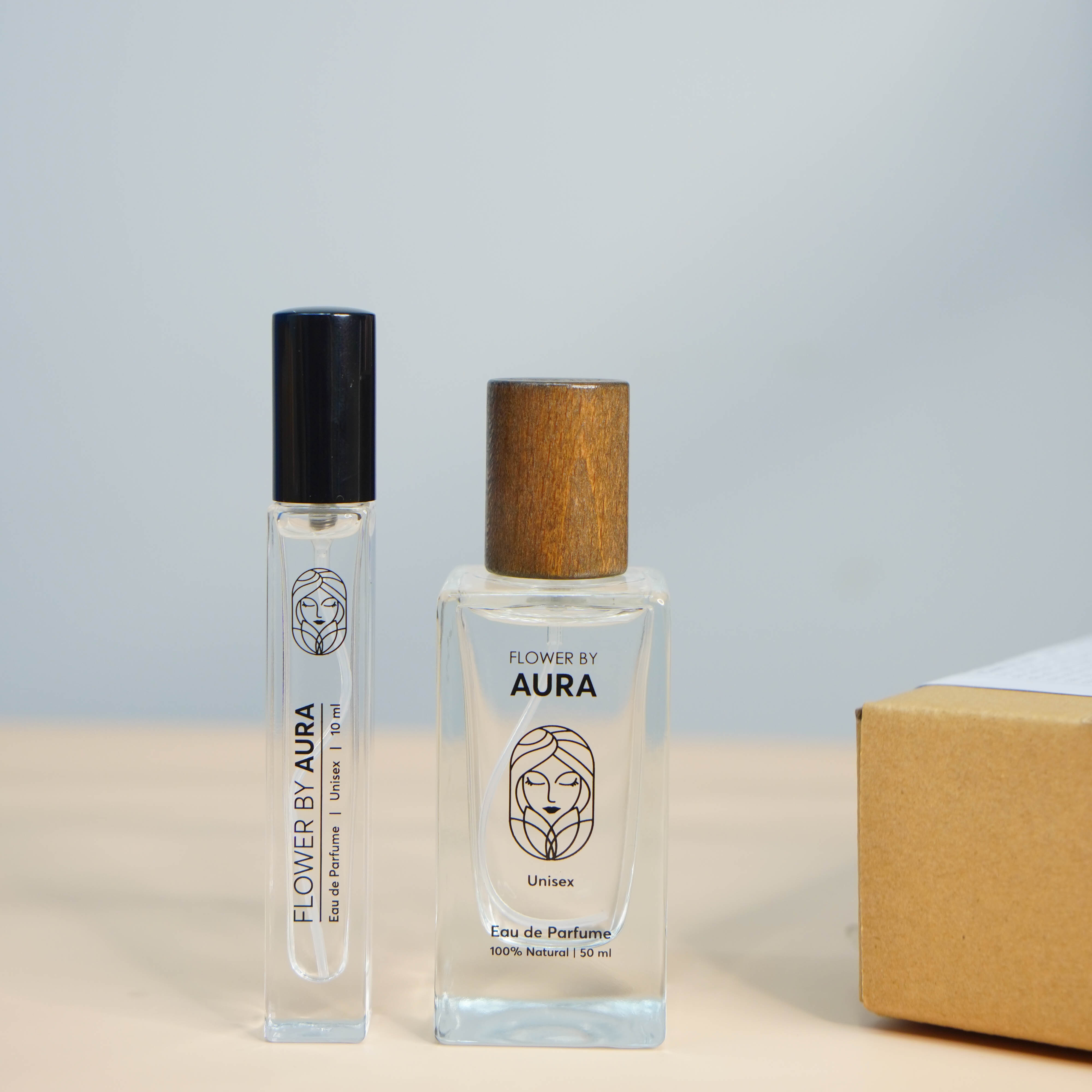 Nước hoa thiên nhiên Flower By Aura_Combo 2 chai Unisex 50ml & 10ml