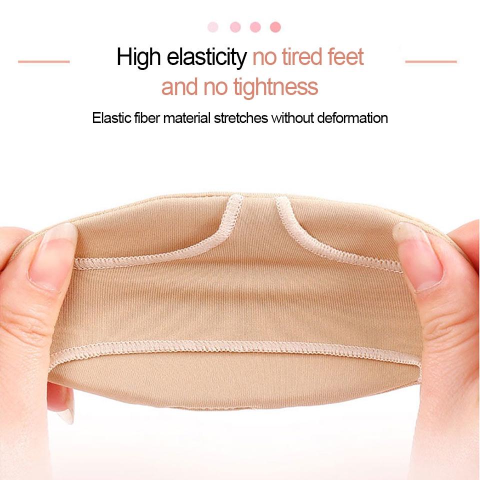 1 Cặp Đệm Silicone Vô Hình Lót Mũi Bàn Chân Chống Trượt Giảm Đau Thoải Mái Cho Nữ