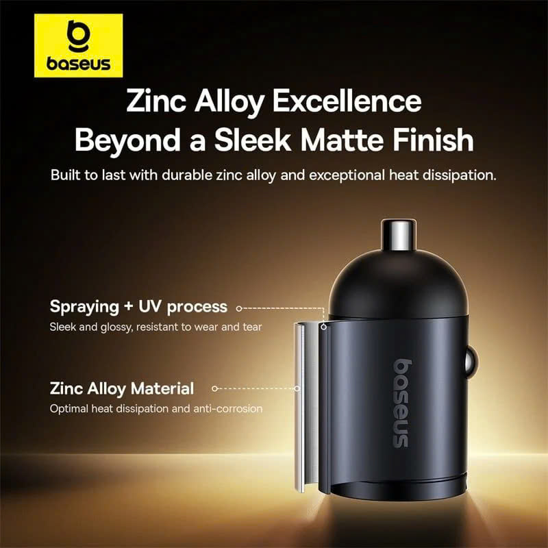 Tẩu Sạc Cho Ô Tô Baseus Tiny Star Mini 30W (USB+Type-C / 2*Type-C) hàng chính hãng