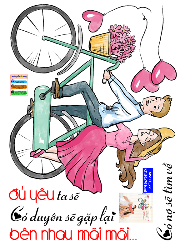 Decal trang trí quán số 22