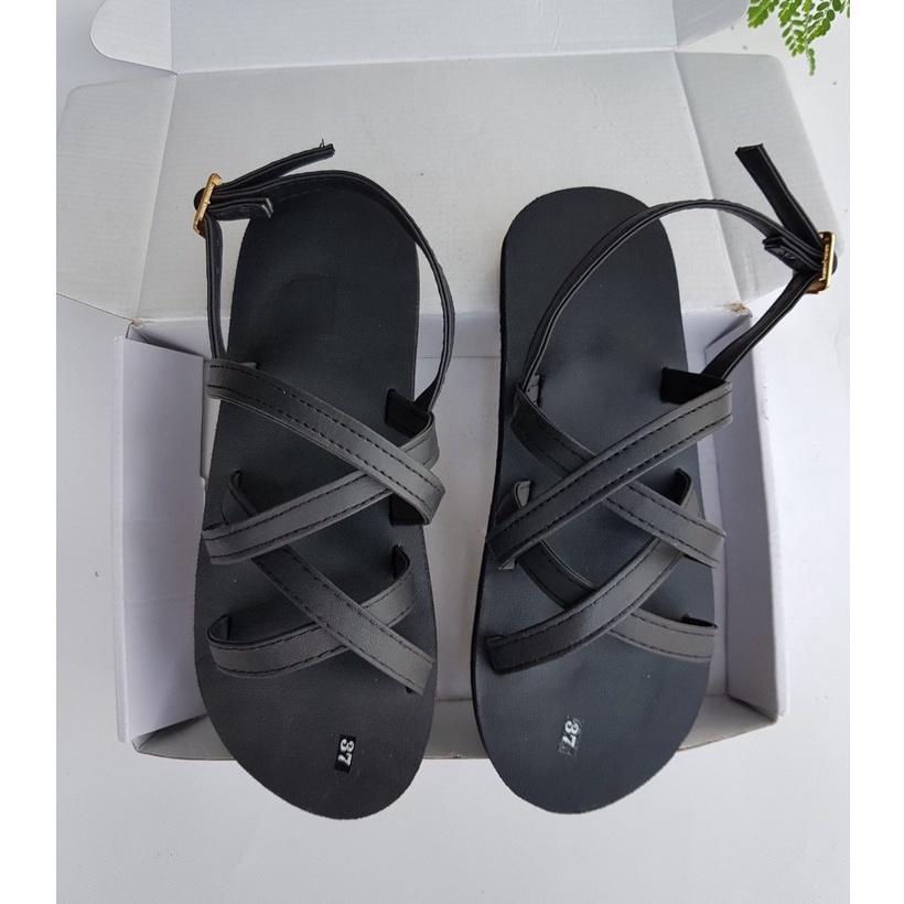 sandal đồng nai xăng đan nữ ( đế đen quai đen ) size từ 34 nữ đến 42 nữ