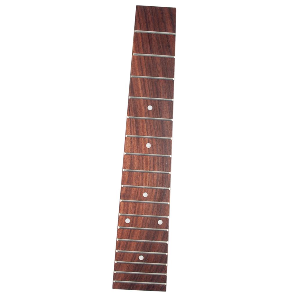 Gỗ Đàn Ukulele Ván Trượt Ngón Tay Fretboard cho 23 ''Tenor Ukulele Uke TỰ LÀM Các Bộ Phận
