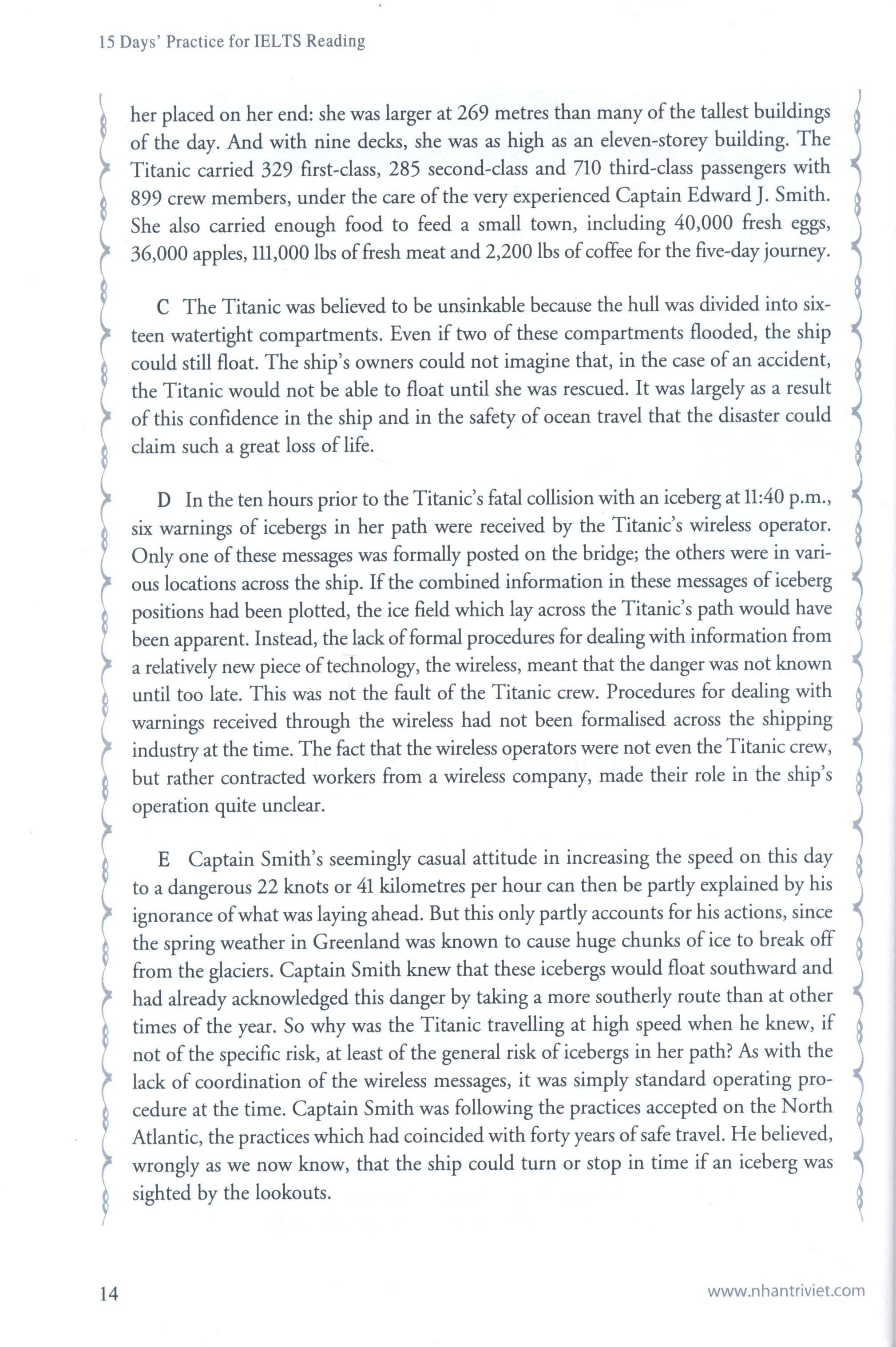 15 Days' Practice For Ielts Reading (Tái Bản 2019)