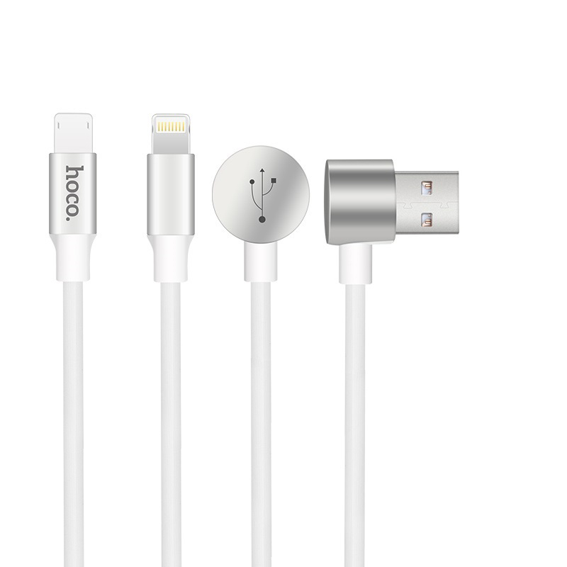 Cáp sạc đa năng Lightning + Micro USB Hoco U18 - Hàng chính hãng